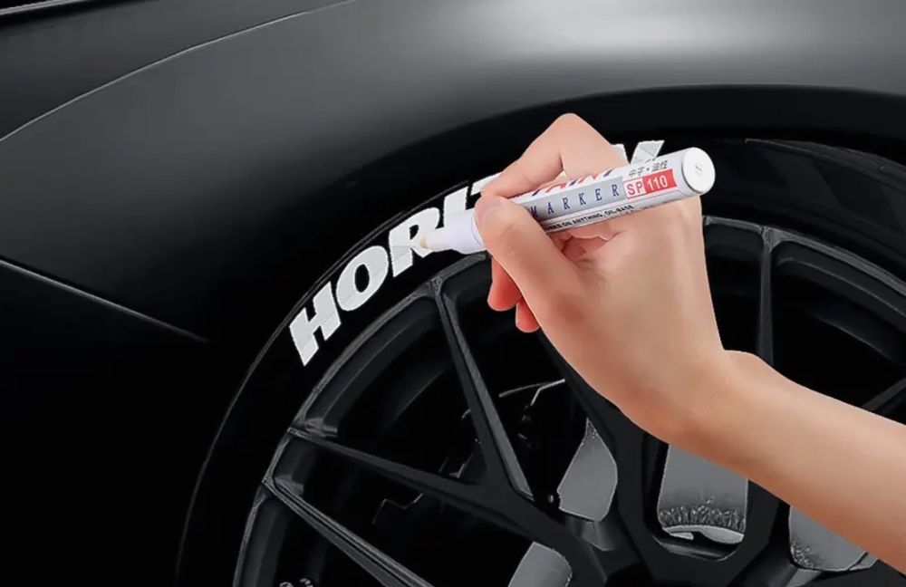 Супер ручка с белыми чернилами для надписей на колесах