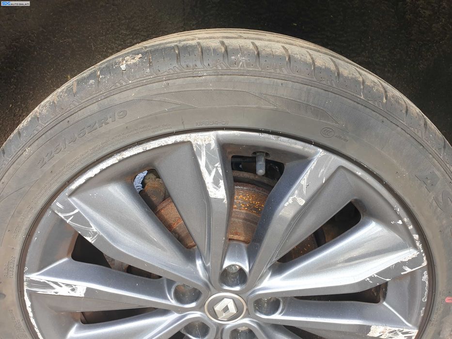Set 4 Jante Roti Aliaj Aluminiu 225 45 19 R19 cu Anvelope Vara Dot 2024 Renault Kadjar 2015 - 2022 [Q1136]
