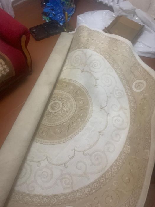 Ковер круглый натуральный