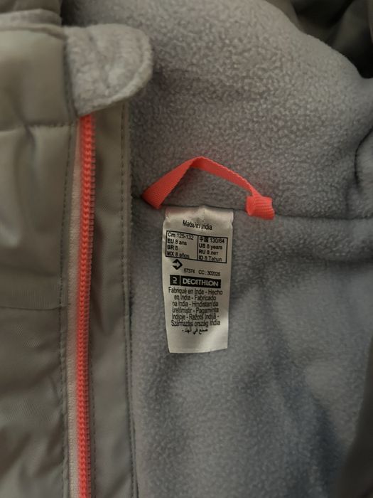 Детски ски панталон и яке Wedze 8 г.; каска и очила