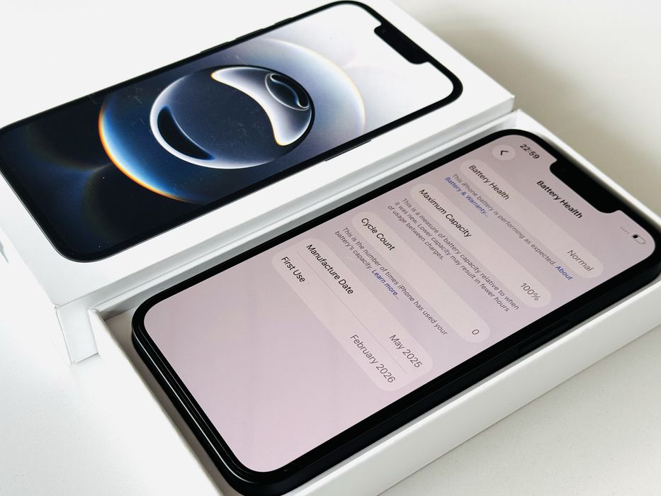 НОВ! Iphone 16e 128GB Black Гаранция 1 година