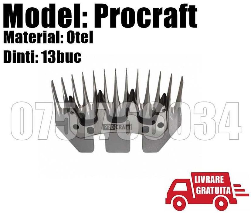 Cutit Lame Rezerva SET Masina Tuns Oi Caini 13 Dinti LivrareGRATUIT
