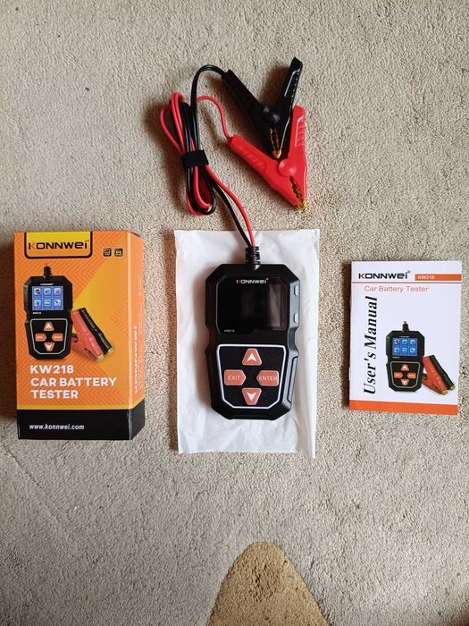 Tester Baterie Auto KONNWEI KW218 - 6/12V, 100-2000CCA, 2-220Ah - NOU