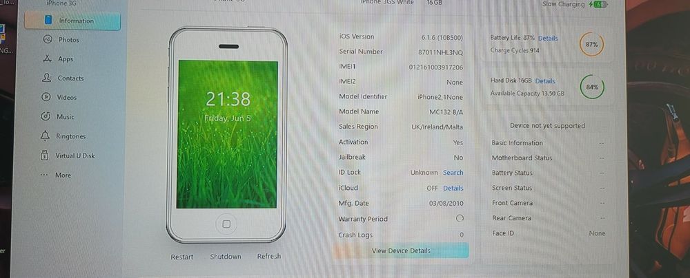 Vand iPhone 3G - de colecție