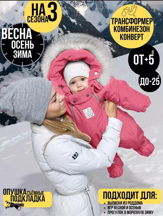 Зимний комбинезон на девочку