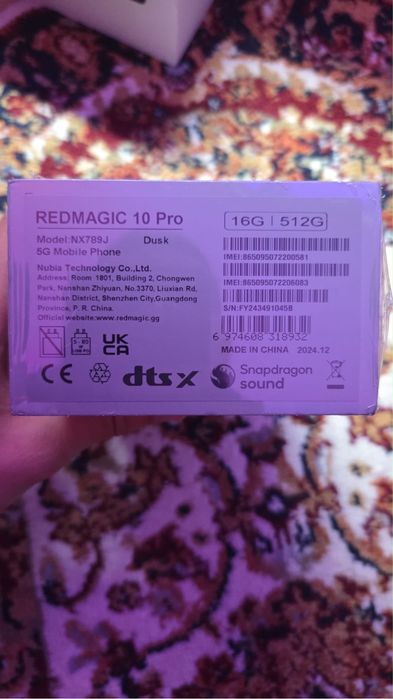 RedMagic 10 Pro 16GB RAM / 512GB Dusk Nou Sigilat