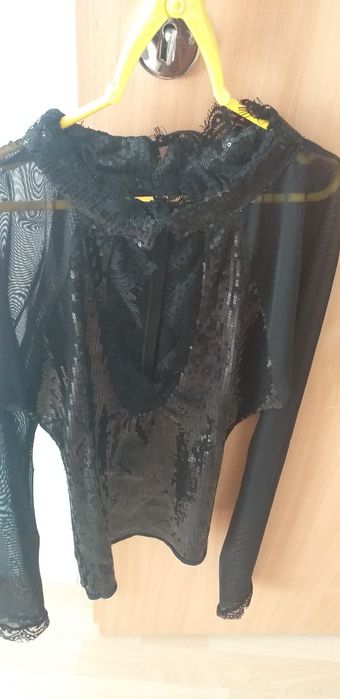 Bluza paiete si dantela