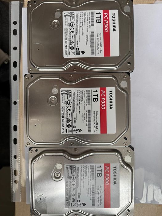 Vand hard disk Toshiba PC P300 1 Tb , 3,5 " , 7200 rpm, 64mb buffer.