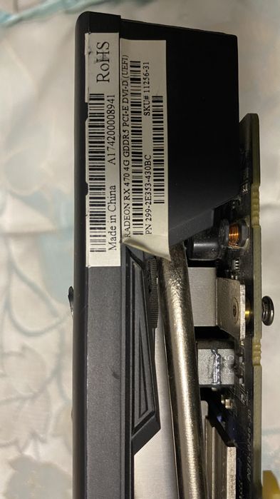 Продам видеокарту Sapphire RX470 4 gb