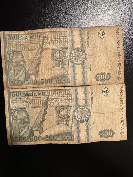 Vând bancnote de 500 lei din 1992