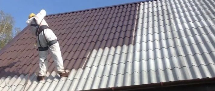 Объемная покраска зданий крыш.