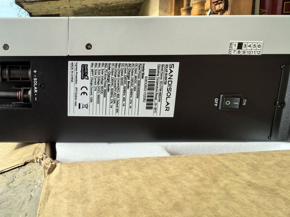 Inverter solar SANDISOLAR  nou 6.2KW si Sofar 3.6KW