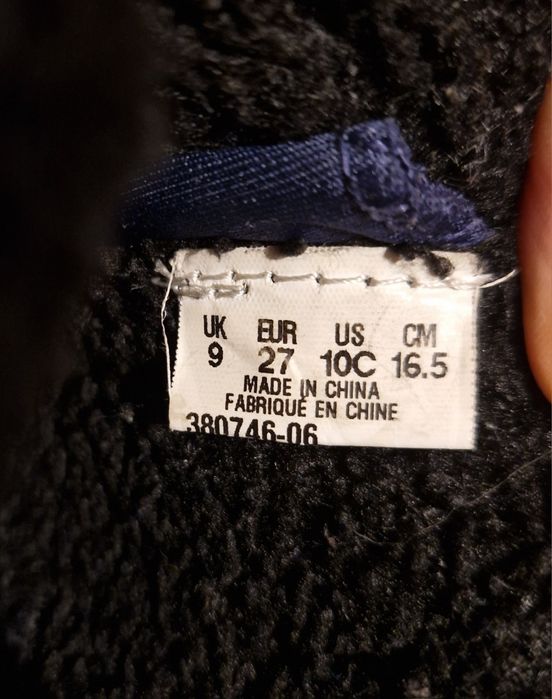 Puma - Ghete impermeabile cu inchidere velcro Nieve, Bleumarin, 27