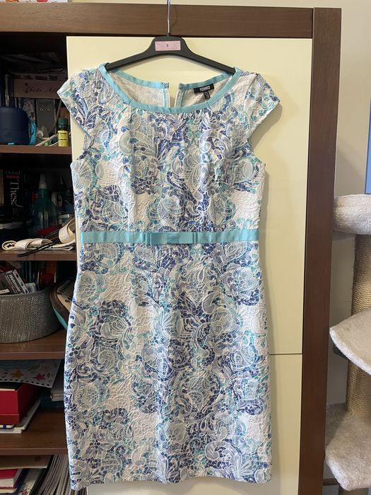 Rochie alb cu bleu Yokko