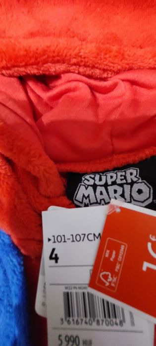Costum Supermario bebe copil nou cu eticheta