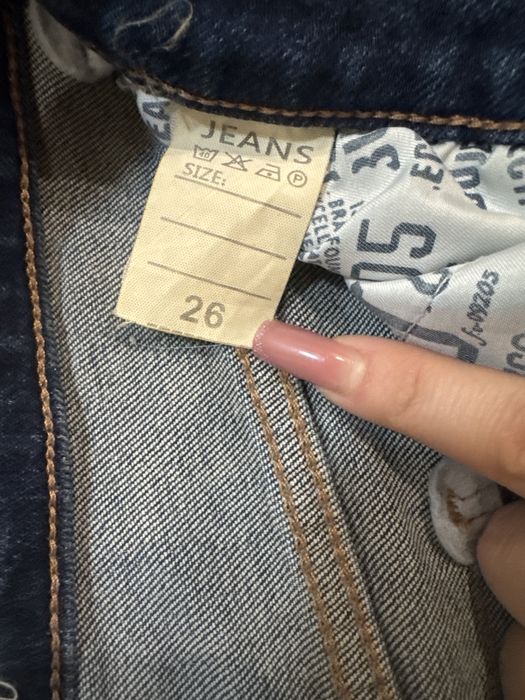 Синие клёщ джинсы