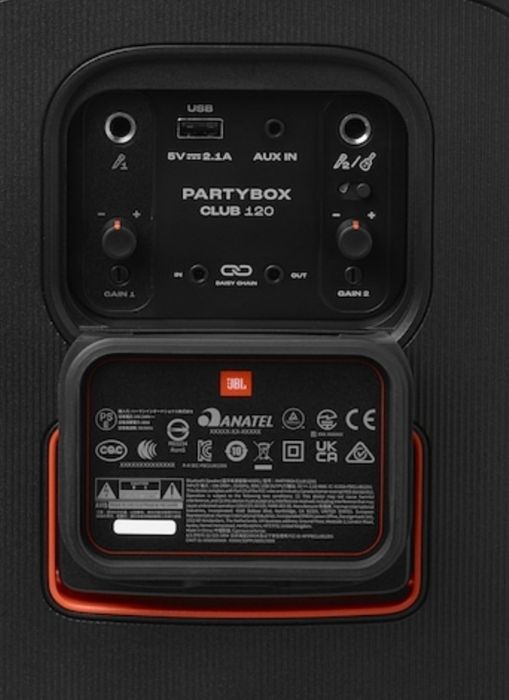 JBL Partybox Club 120, 160W RMS, Baterie detasabila, IPX4, NOUA