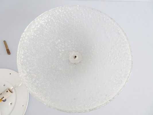 Plafoniera Honsel cristal ice glass design scandinav anii 1970