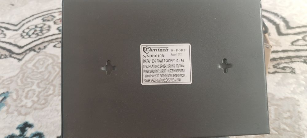 Ai Smart Swich 8POE 10/100Mbps  HDD Western Digital 500Gb