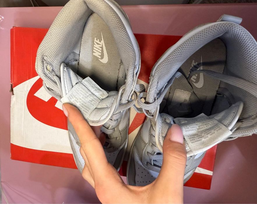 Vand Nike Dunk High ,,Blue tint” Smoke grey