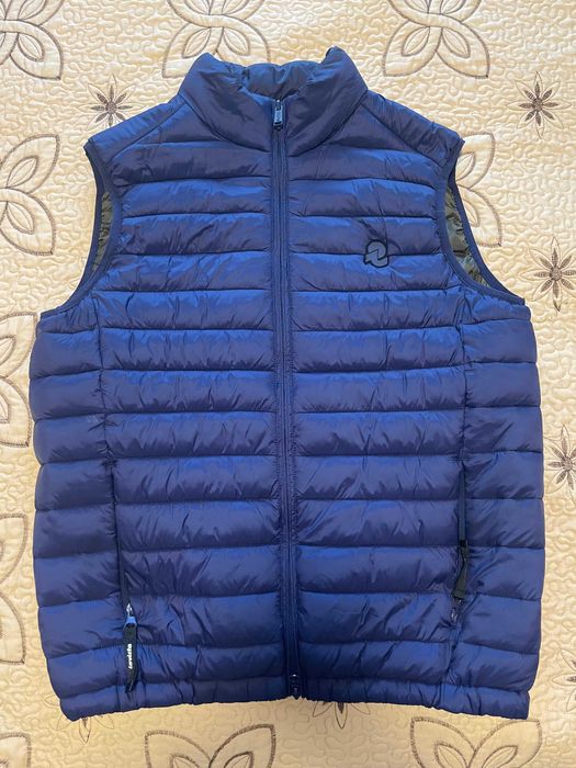 Invicta, Vesta Matlasata cu Fermoar, Culoare Albastra, Marimea L