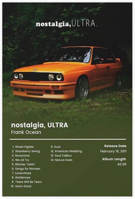 Nostalgia Ultra Frank Ocean Custom Cd