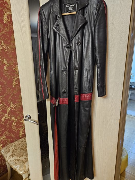 Кожаный плащ турция