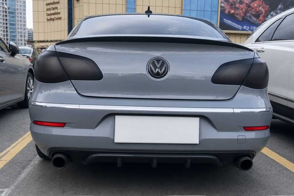 Difuzor bara spate (fusta) model R line Volkswagen Passat CC 2008-2012 plastic ABS culoare negru mat