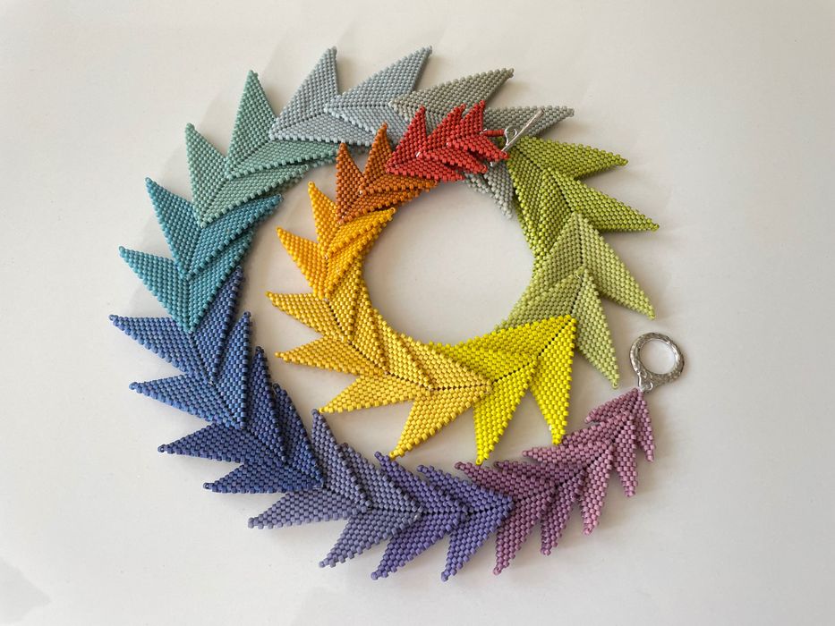 Ръчно-изработено Колие Дъга Безплатна доставка