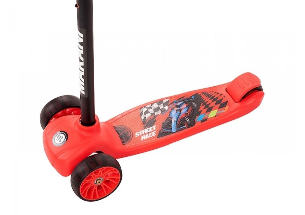 Нова сгъваема led тротинетка makani street race с колите