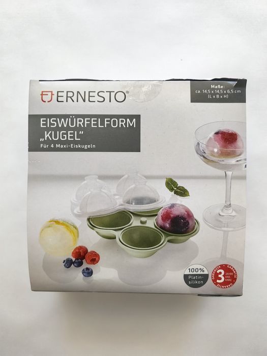 Forma pentru cuburi de gheata, 4 bile Ernesto