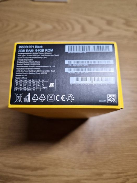 Nou Poco C71 64GB / Ecran 120Hz / Baterie 5200 mAh / Model 2025