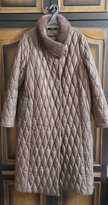 Стеганное пальто