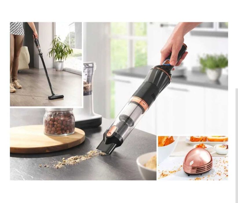 Безжична прахосмукачка Clever Clean Fusion MX 14 MAX  розово злато