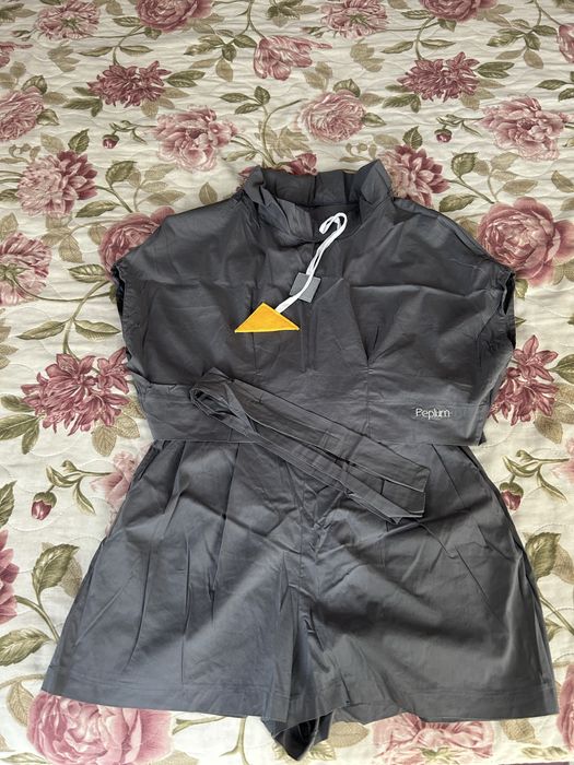 Compleu de vara bluza/pantaloni cu tunica Peplum