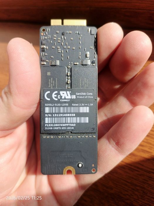 Ssd 512gb Apple macbook a1425 a1398 SD5SL2 Sandisk