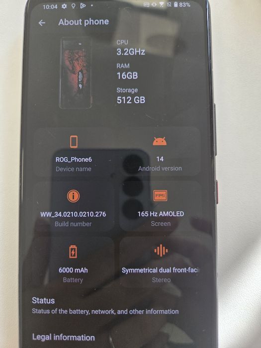 Asus rog phone 6 Diablo edition