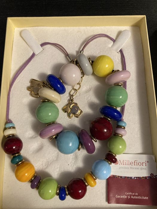 Set Millefiori sticla Murano