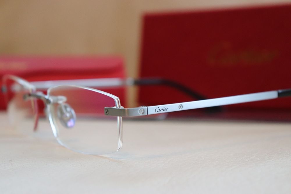 CARTIER CT0087O 003 Santos de Cartier  Rame ochelari rimless silhouett