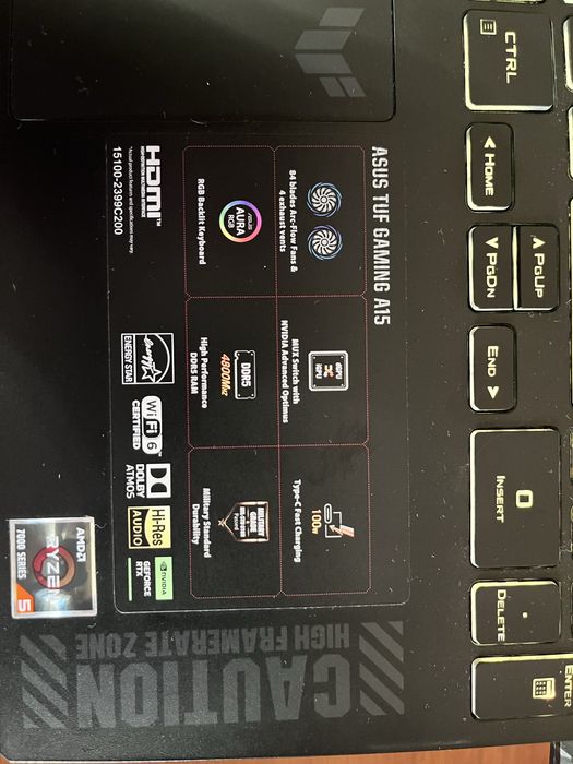 ASUS TUF Gaming A15 FA507NU