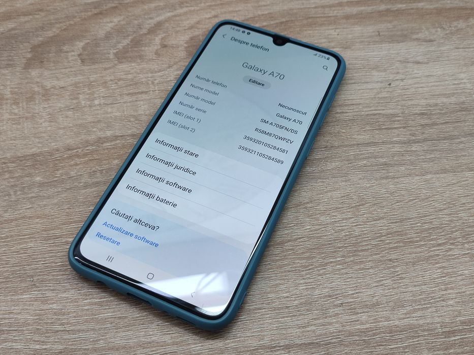 Samsung A70 128gb 6Gb Ram Blue in stare foarte buna