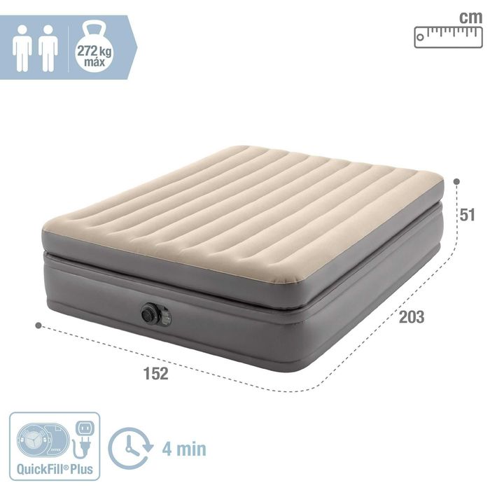 Надуваем матрак легло Intex Prime Comfort Elevated 152х203х51см