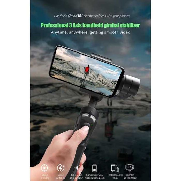 Sistem stabilizator imagine, Gimbal f6 cu 3 Axe Pentru Smartphone
