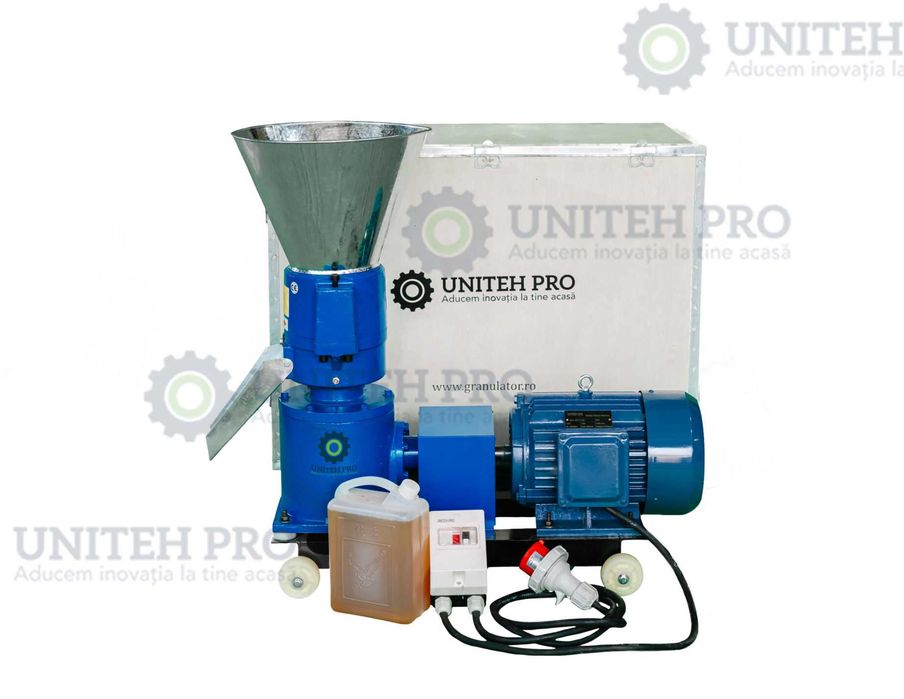 Granulator furaje KL-150 cu 3 matrite și motor inclus NOU Garanție