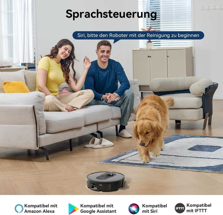 Прахосмукачка робот Proscenic Q8 Max със самоизпразваща се станция