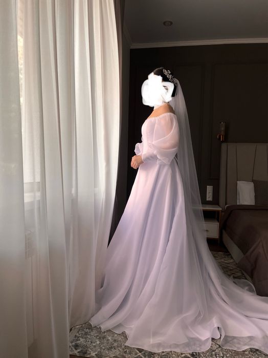 Свадебное платье ,одевалось 1 раз на свадьбу