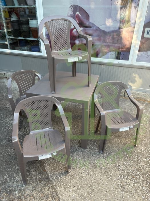 Комплект маса с 4 стола МОКА