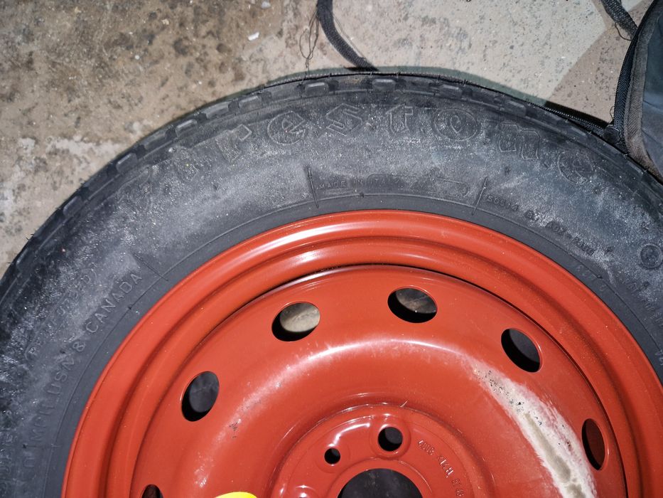 Нова резервна гума тип „патерица“ 14" (4х98) с крик и ключ – за Fiat,