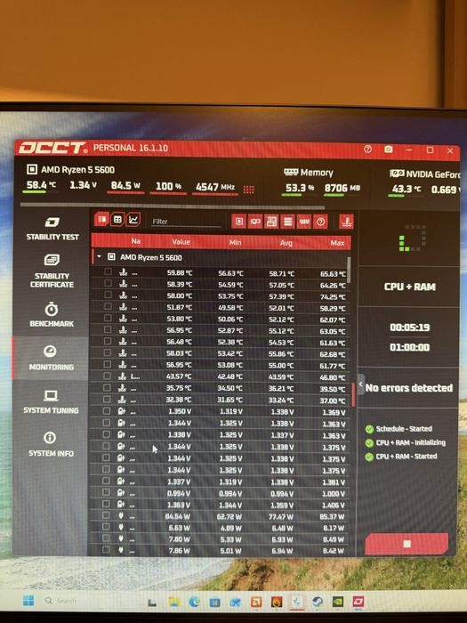PC Gaming RTX 3070- Ryzen 5600- 16Gb Ram 3200- 1 Tb SSD