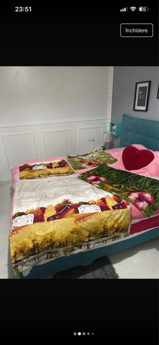 Lenjerie de pat din bumbac velvet